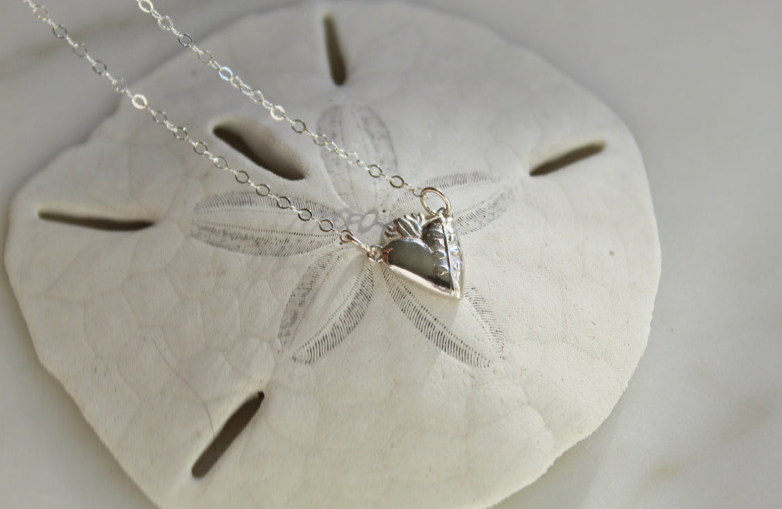 Holy Hearts™ Chaste Heart Of St. Joseph Necklace In Sterling Silver - Journeys of Faith