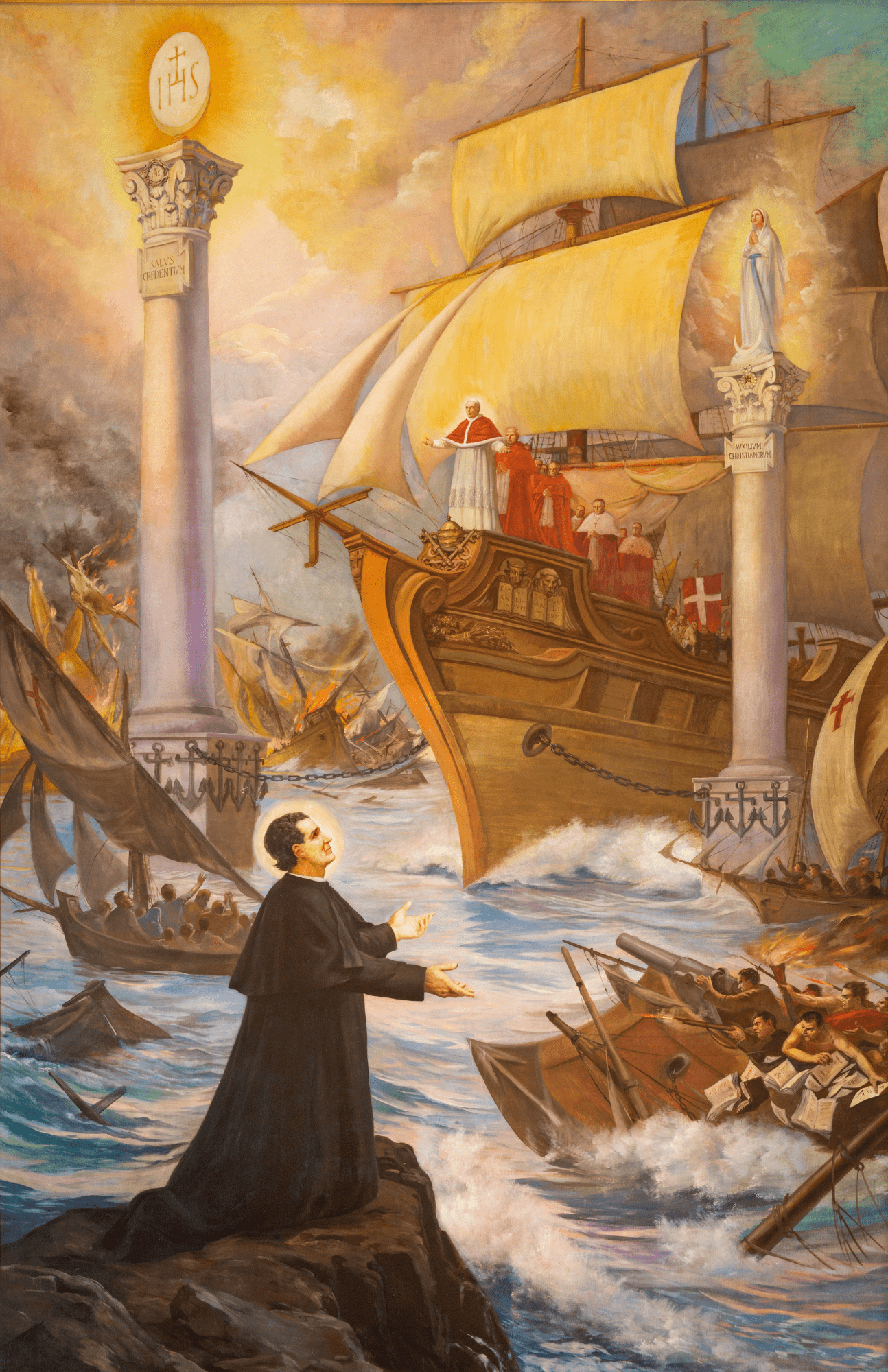 Vision of Saint John Bosco 11 by 17 Print - Bob and Penny Lord Journeys of Faith