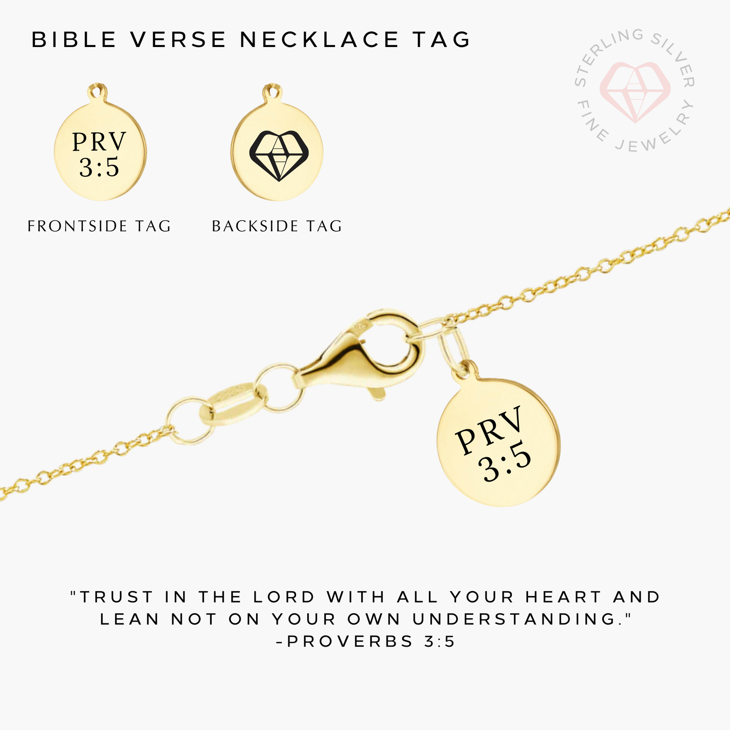 My Hope Necklace- Gold Vermeil & Sterling Silver - Journeys of Faith