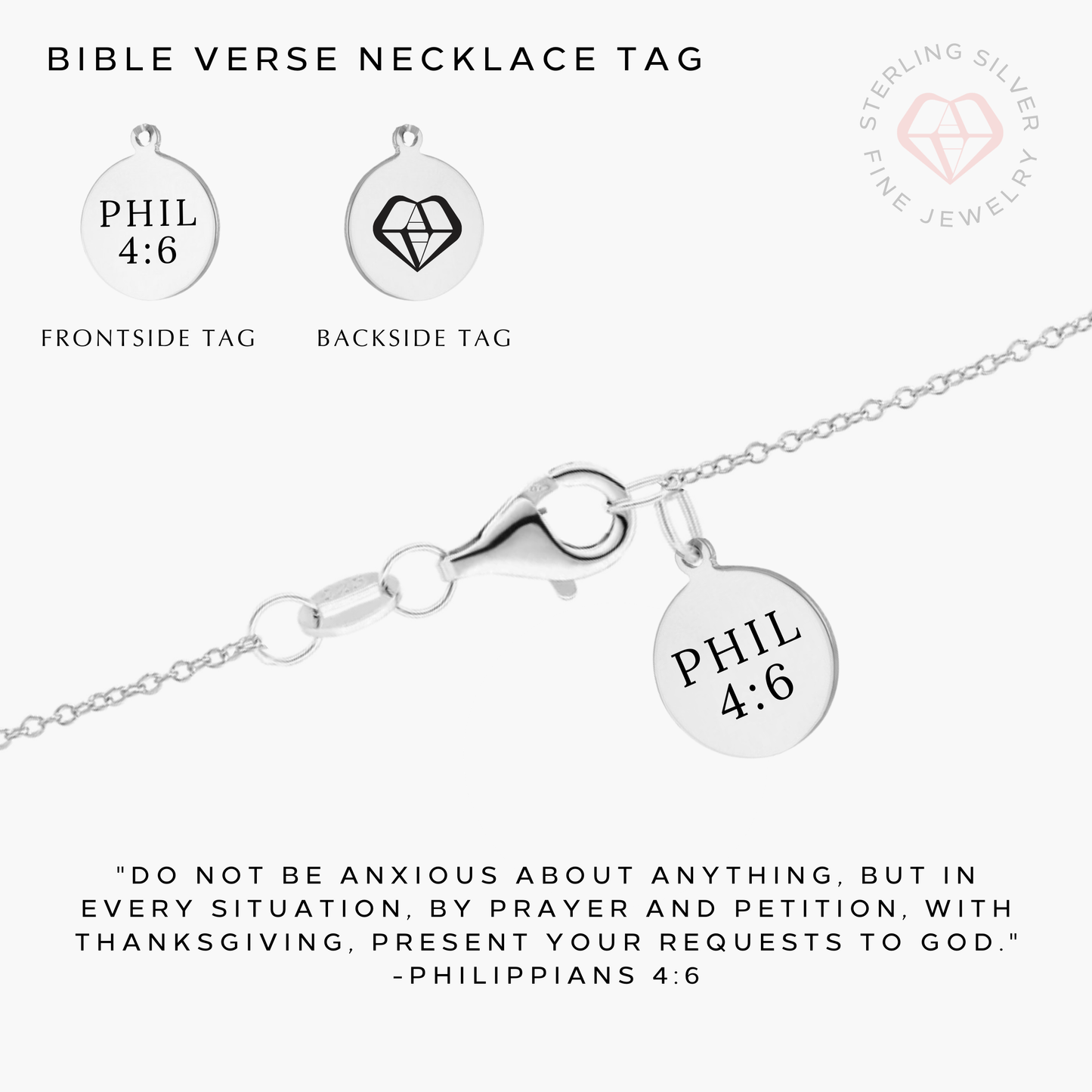My Stronghold Necklace- Gold Vermeil & Sterling Silver - Journeys of Faith