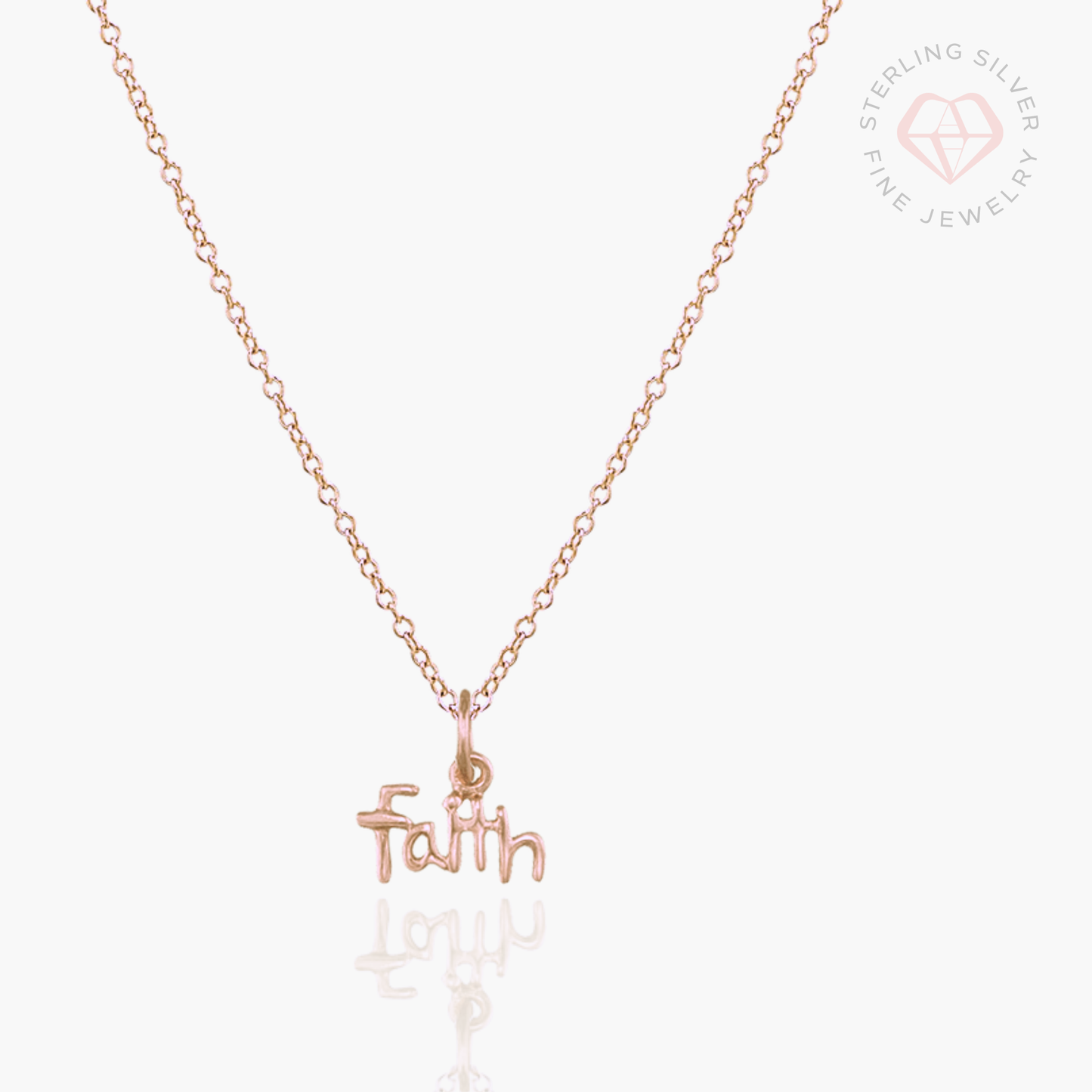Beautiful Faith Necklace- Gold Vermeil & Sterling Silver - Journeys of Faith