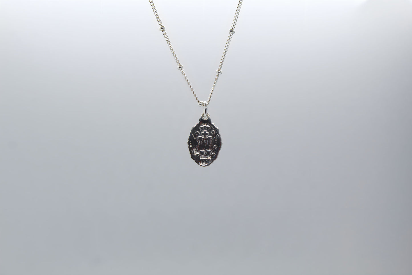 Intricate Miraculous medal necklace-Silver - Journeys of Faith