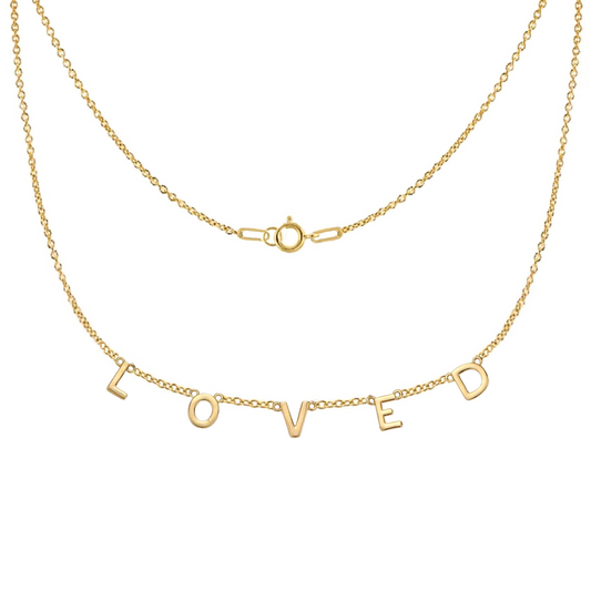 LOVED Necklace in Gold-Filled and Sterling Silver - Journeys of Faith