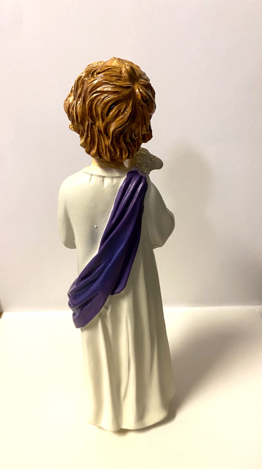 7-inch Boy Jesus with Lamb Christian statue by Bob and Penny Lord, detailed religious figurine for spiritual collectibles.