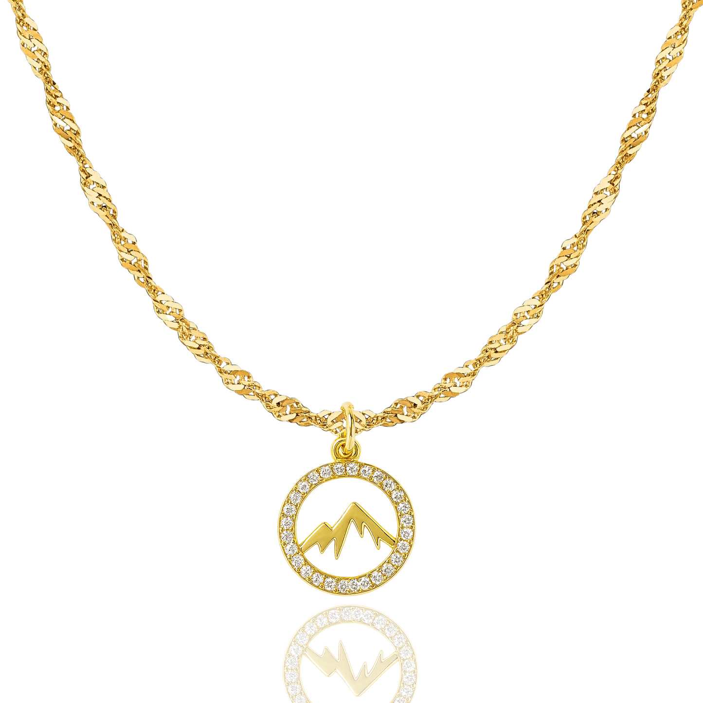 Faith Moves Mountains Necklace in Gold and Silver - Journeys of Faith