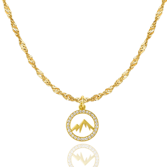 Faith Moves Mountains Necklace in Gold and Silver - Journeys of Faith
