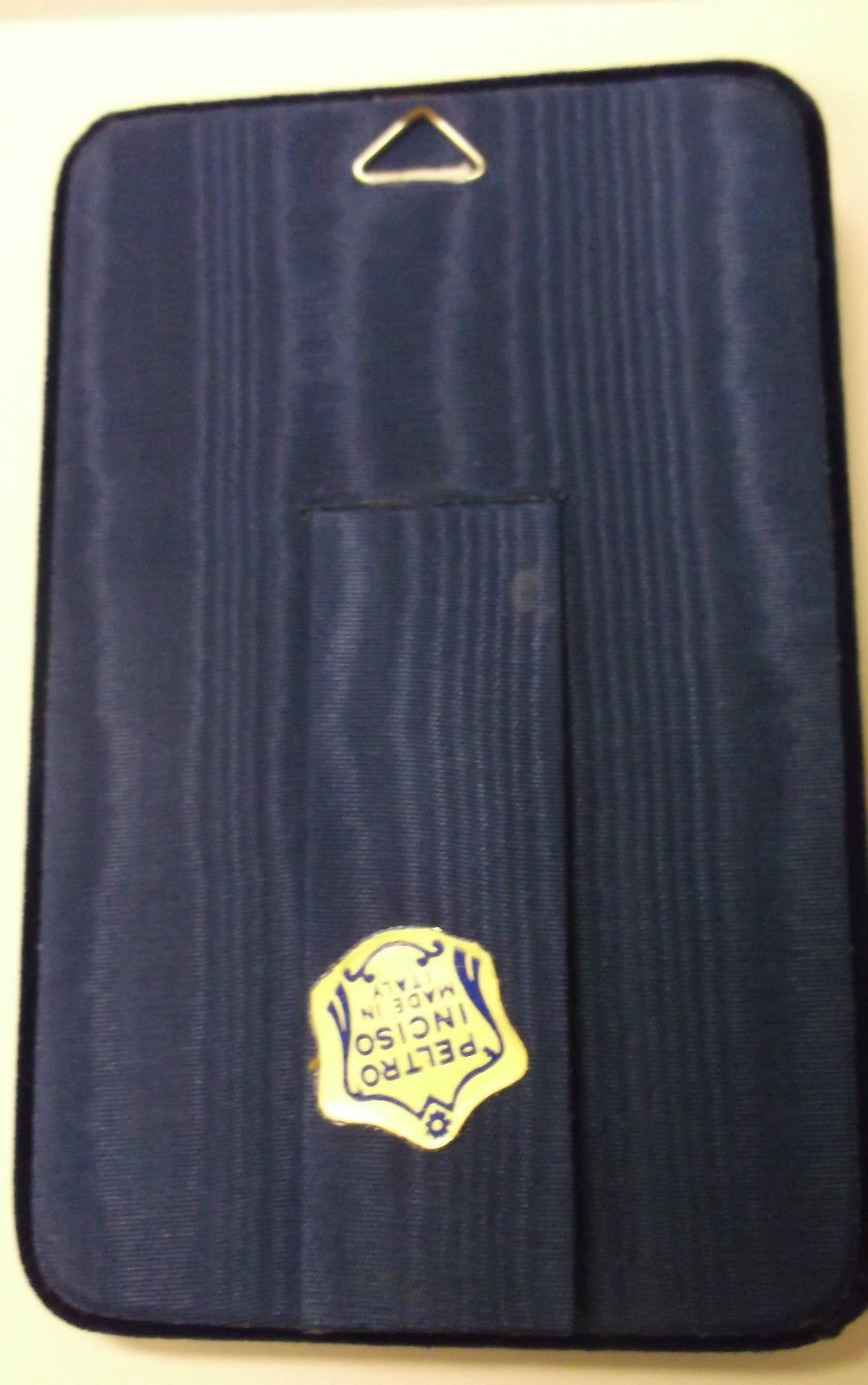 Saint Anthony Pewter Image Engraved on Navy Blue Velvet Frame, New - Journeys of Faith