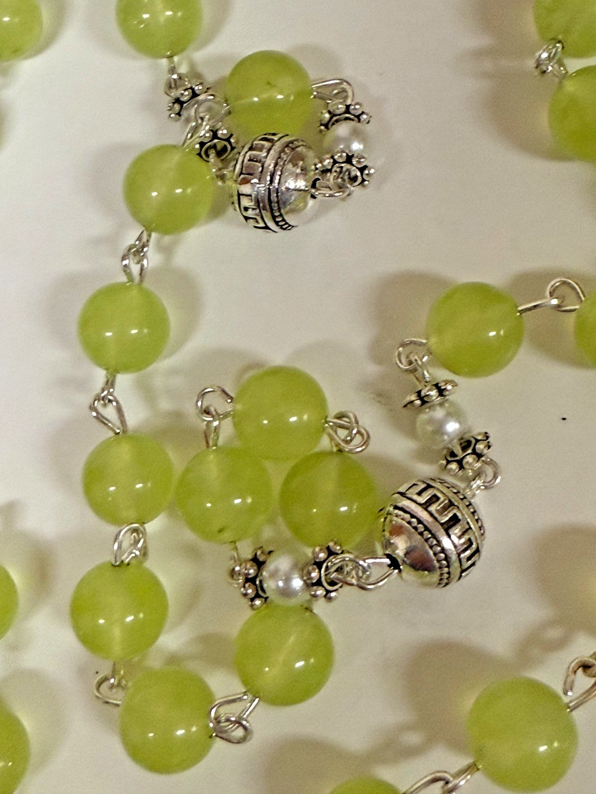 Seafoam Green Rosary, New Gftshp-65 - Journeys of Faith