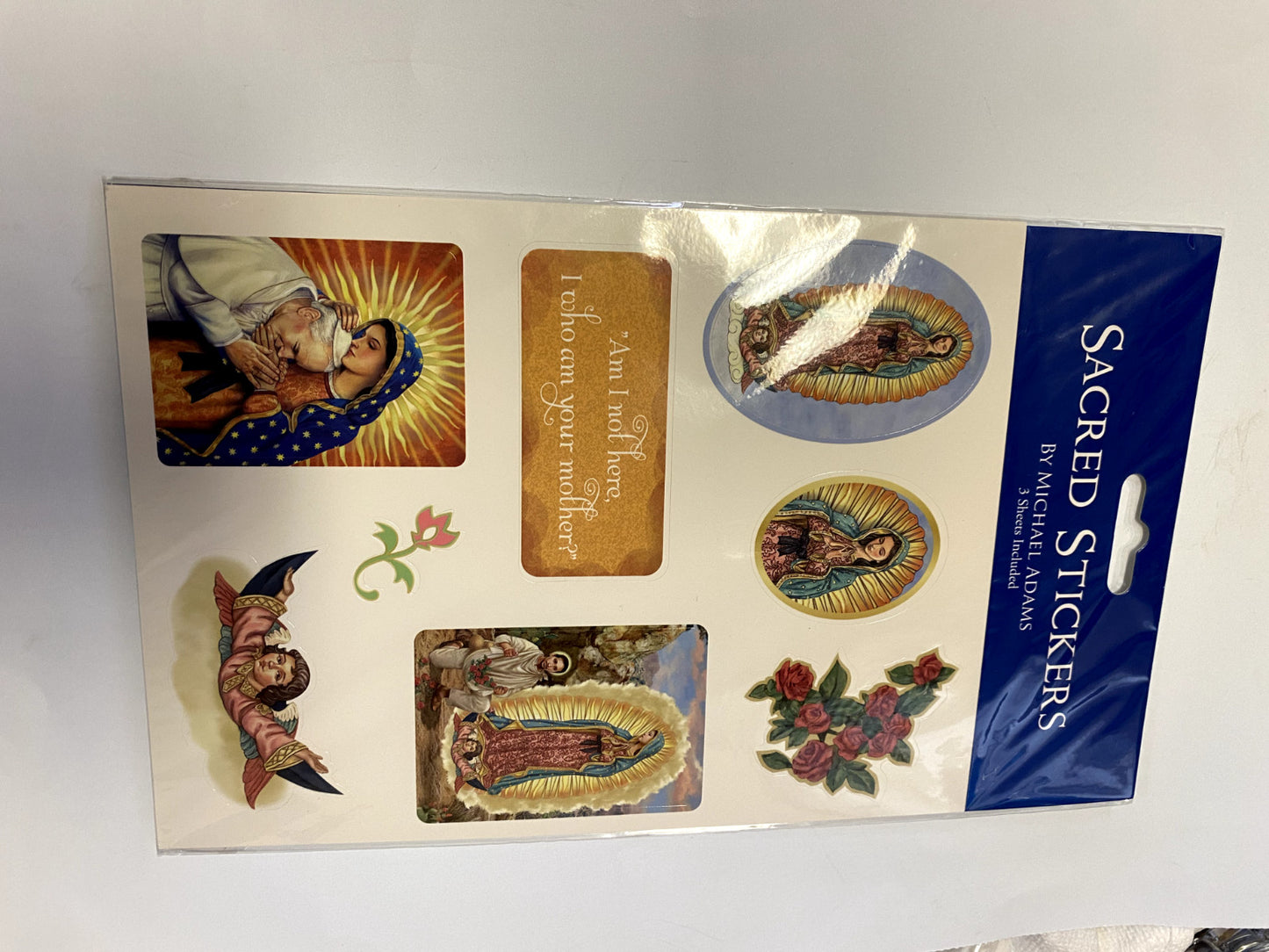 Our Lady of Guadalupe Stickers (assorted), 3 sheets per package, New - Journeys of Faith