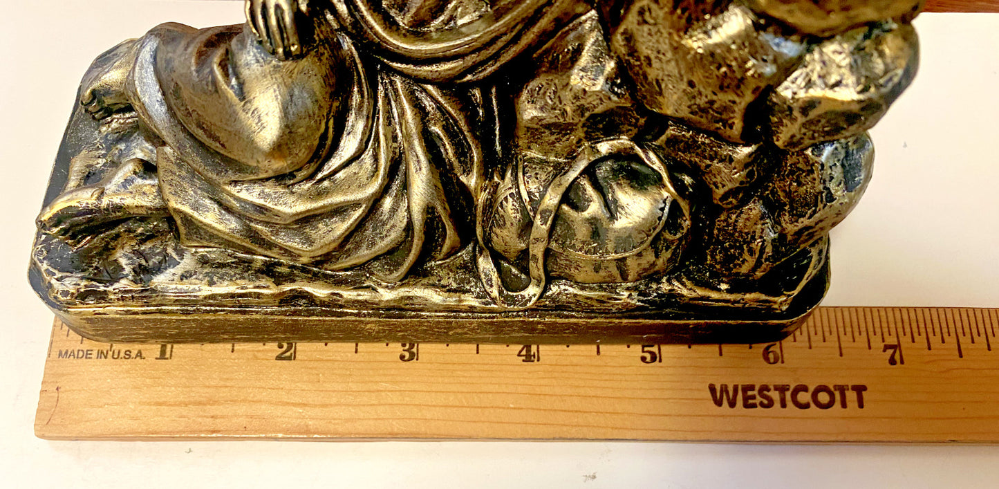 Sleeping Saint Joseph Bronze Finish 6" Statue, New #AB-192 - Journeys of Faith