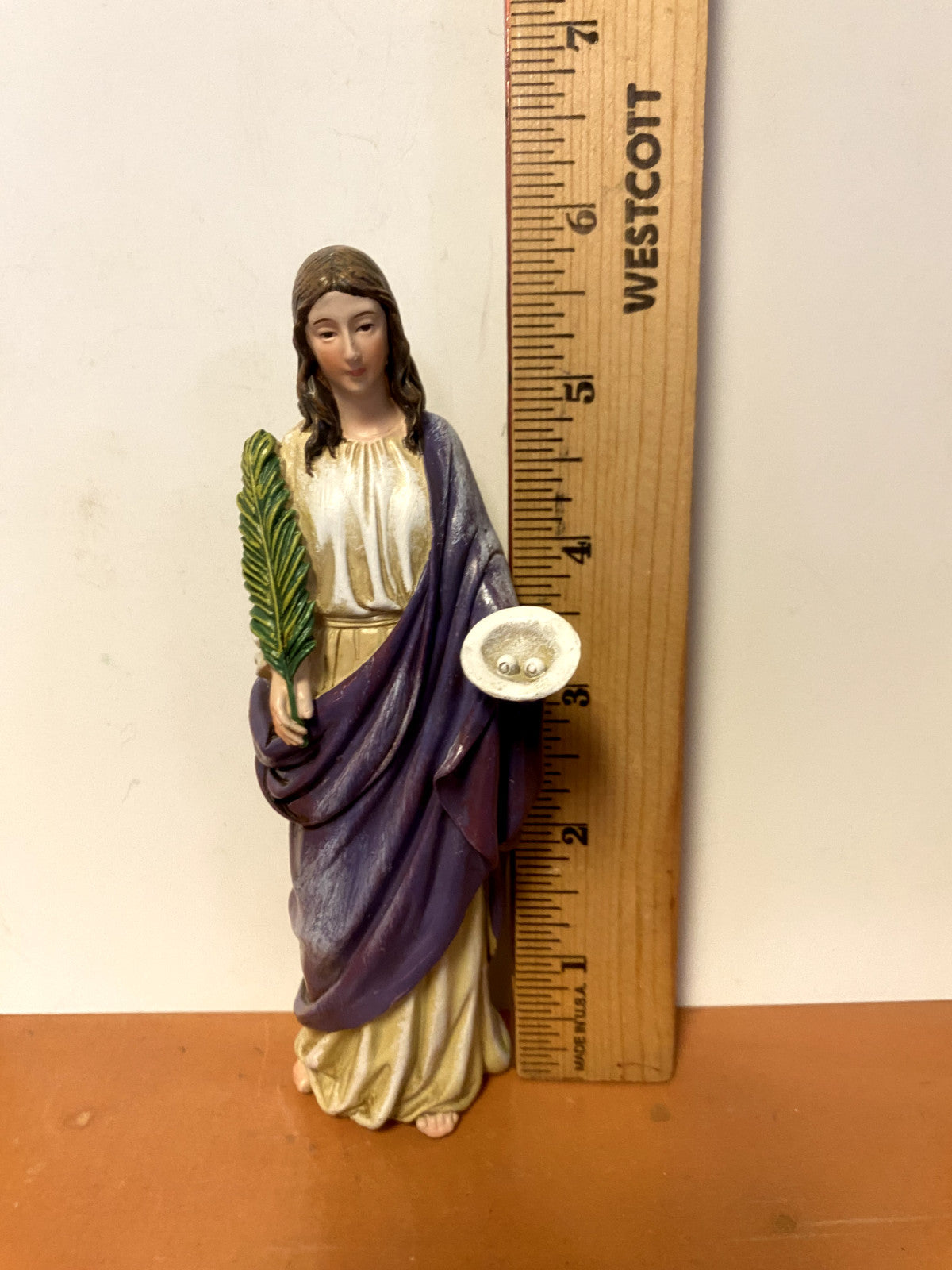 Saint Lucy 6" Statue, New #RM-14 - Journeys of Faith