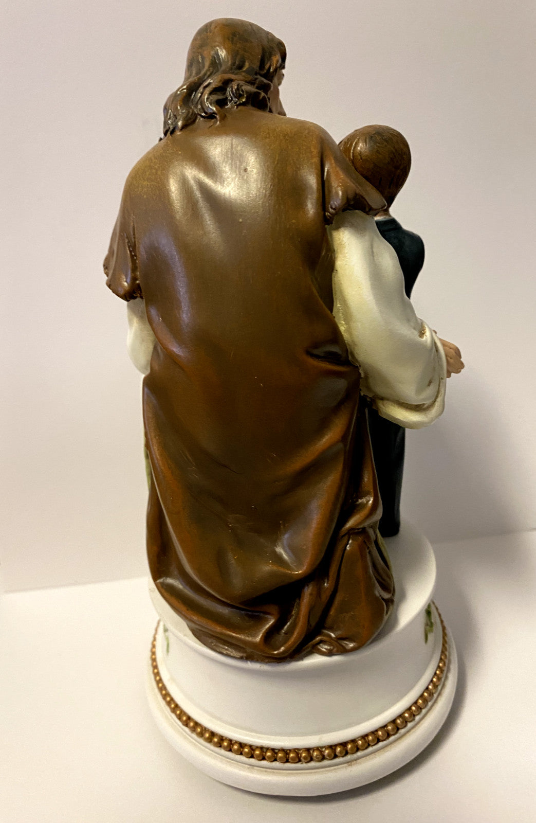 Jesus with Boy Communion Musical Figurine, 7.25" New #RM-027 - Journeys of Faith