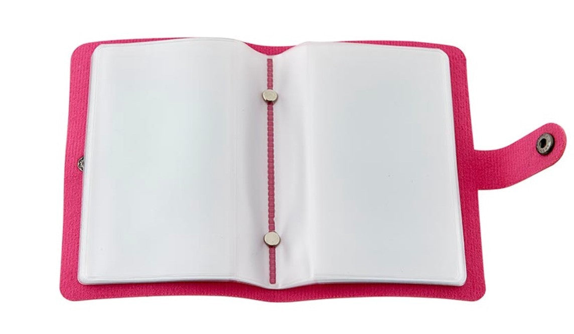 Holy Card Holder 5.25" Pink Booklet, New. #AB-034-1 - Journeys of Faith