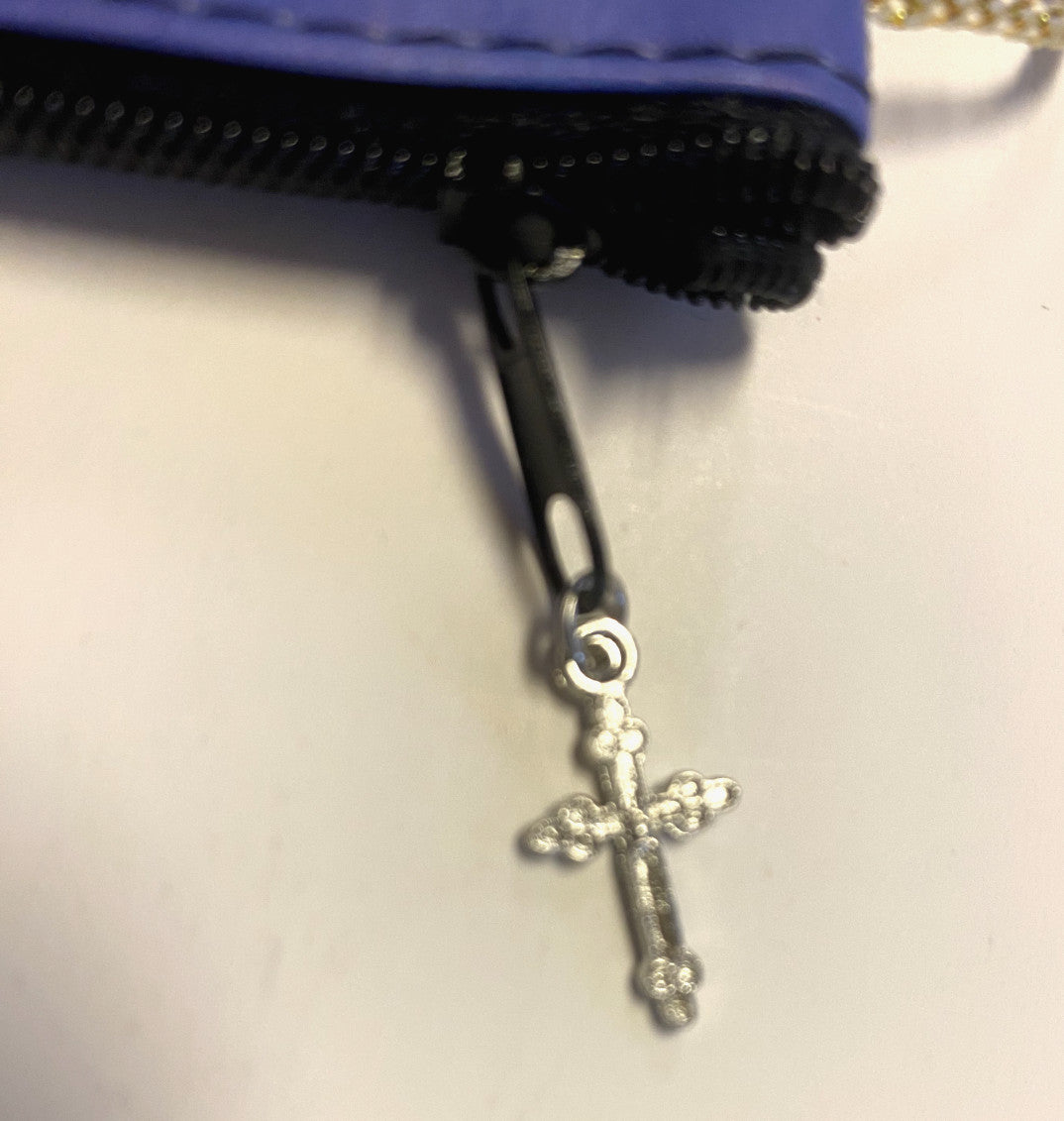 Our Lady of the Rosary Small 3.25" Zip Rosary Pouch, New #AB-027-1 - Journeys of Faith