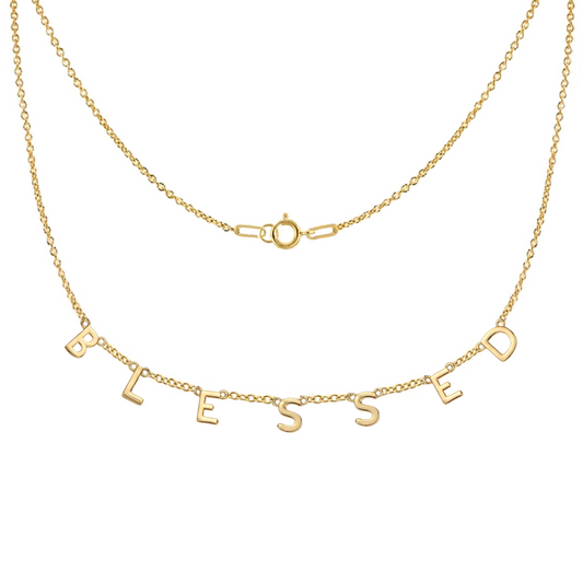 BLESSED Necklace in Gold-Filled and Sterling Silver - Journeys of Faith