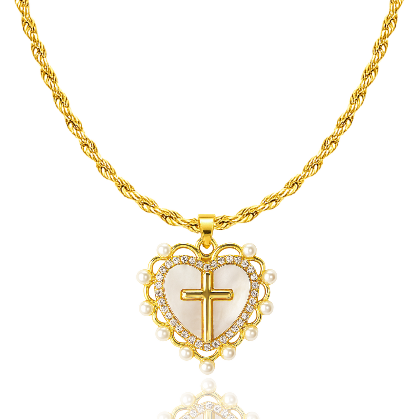 God is Love Necklace in Gold & Silver - Journeys of Faith