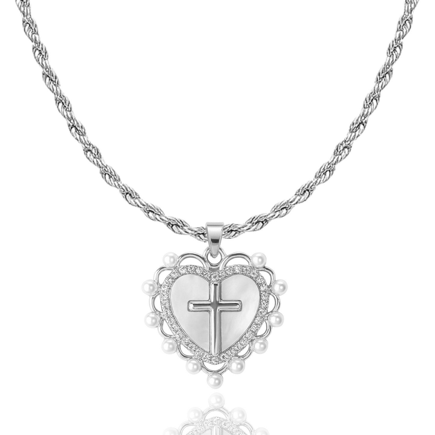 God is Love Necklace in Gold & Silver - Journeys of Faith