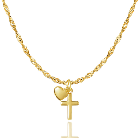 Steadfast Love Necklace in Gold and Silver - Journeys of Faith