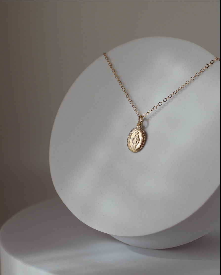 Dainty Miraculous Medal Necklace - Journeys of Faith