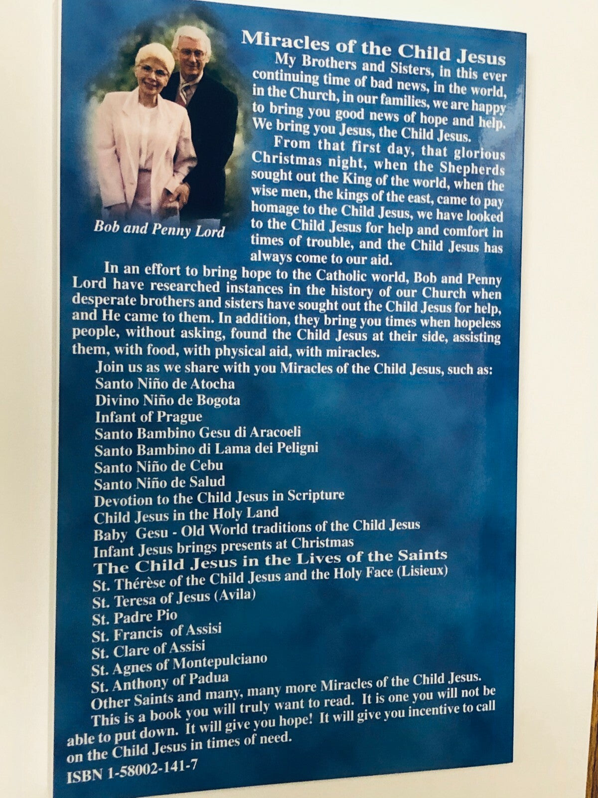 Miracles of the Child Jesus, by Bob and Penny Lord, New - Journeys of Faith