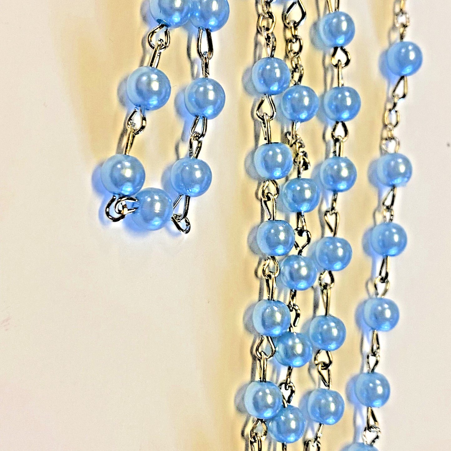Baptism Blue Rosary, New #AB-351-R2 - Journeys of Faith