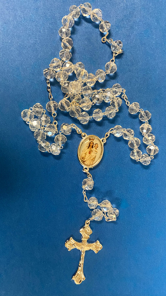 Our Lady of Mount Carmel Handmade Rosary,New from Colombia #L058 - Journeys of Faith