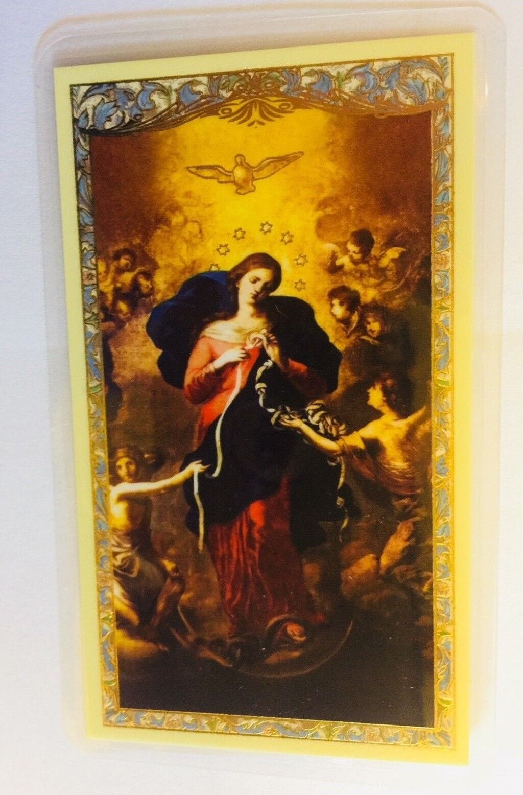 Our Lady Undoer (Untier) of Knots Laminated Prayer Card, New - Bob and Penny Lord Journeys of Faith