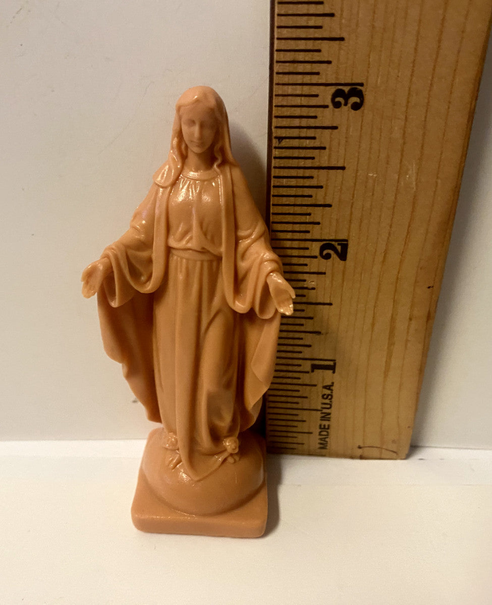 Our Lady of Grace Very small 3" Statue, New