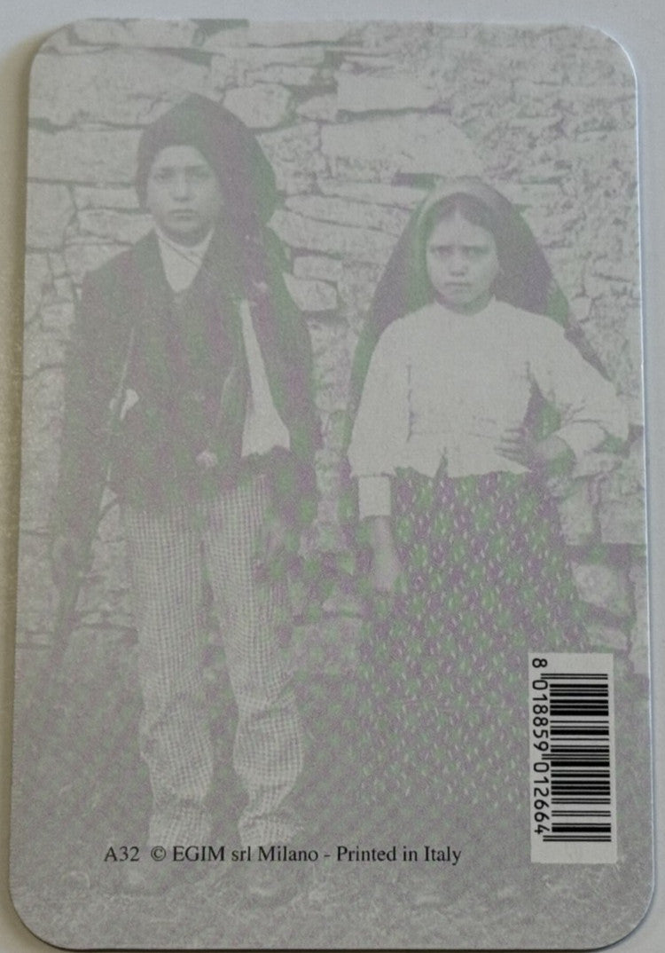 Our Lady of Fatima Hologram Image Card, New #PC-33 - Journeys of Faith