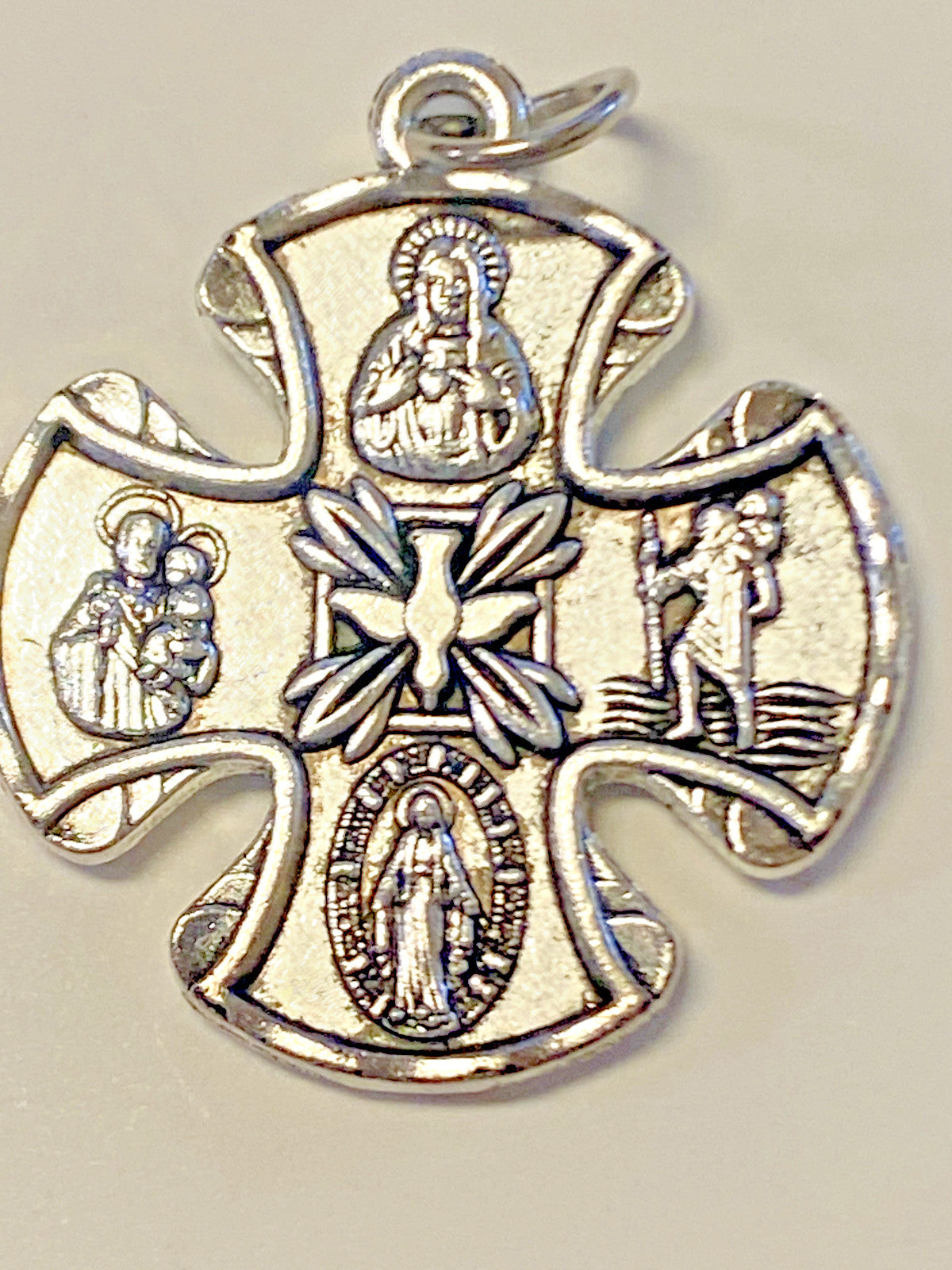 Four Way Cross Pendant, 1" New, #MD-001