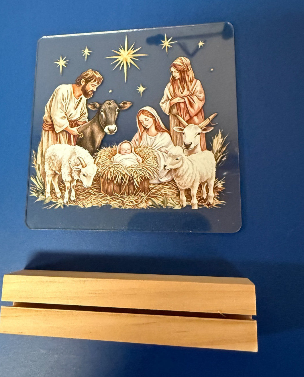 Nativity Scene Small Square Acrylic Image, New #Gftshp-277 - Journeys of Faith