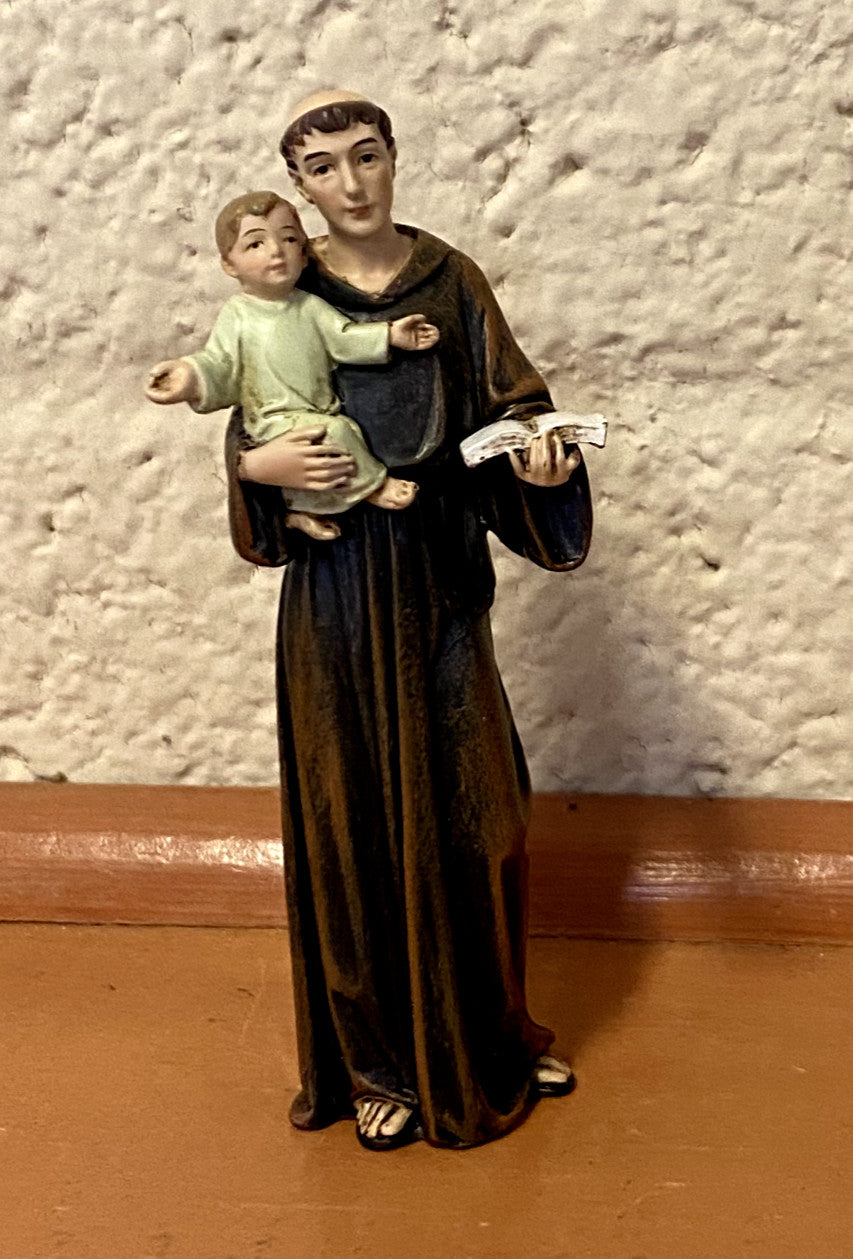 Saint Anthony of Padua Small 4" Statue, New #RM-41 - Journeys of Faith