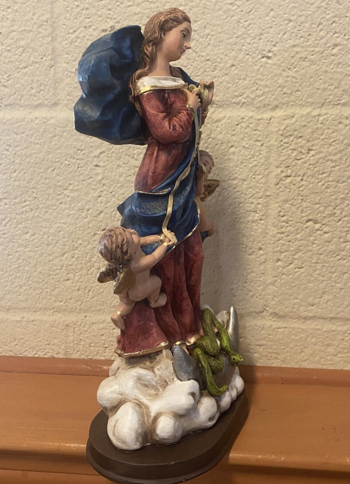 Our Lady Untier (Undoer)of Knots 13" Statue,New from Colombia #GFTSHP