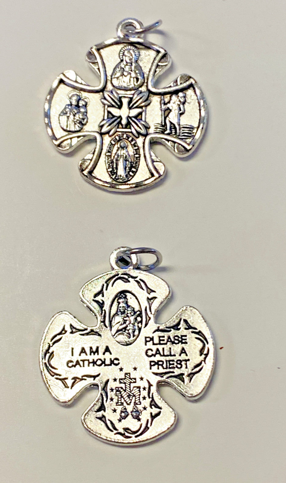 Four Way Cross Pendant, 1" New, #MD-001