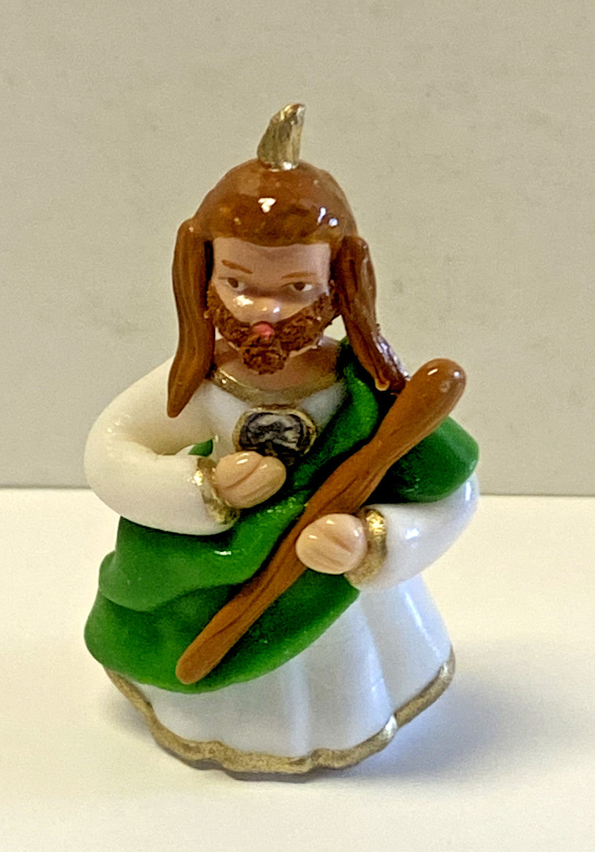 Saint Jude (Patron Saint of Difficult Situations) Miniature 1.75"Statue,New #L047 - Journeys of Faith