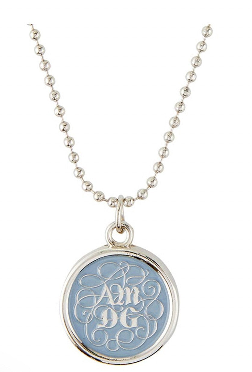 "For the Great Glory" AMDG Pendant Necklace, New #AB-063-2