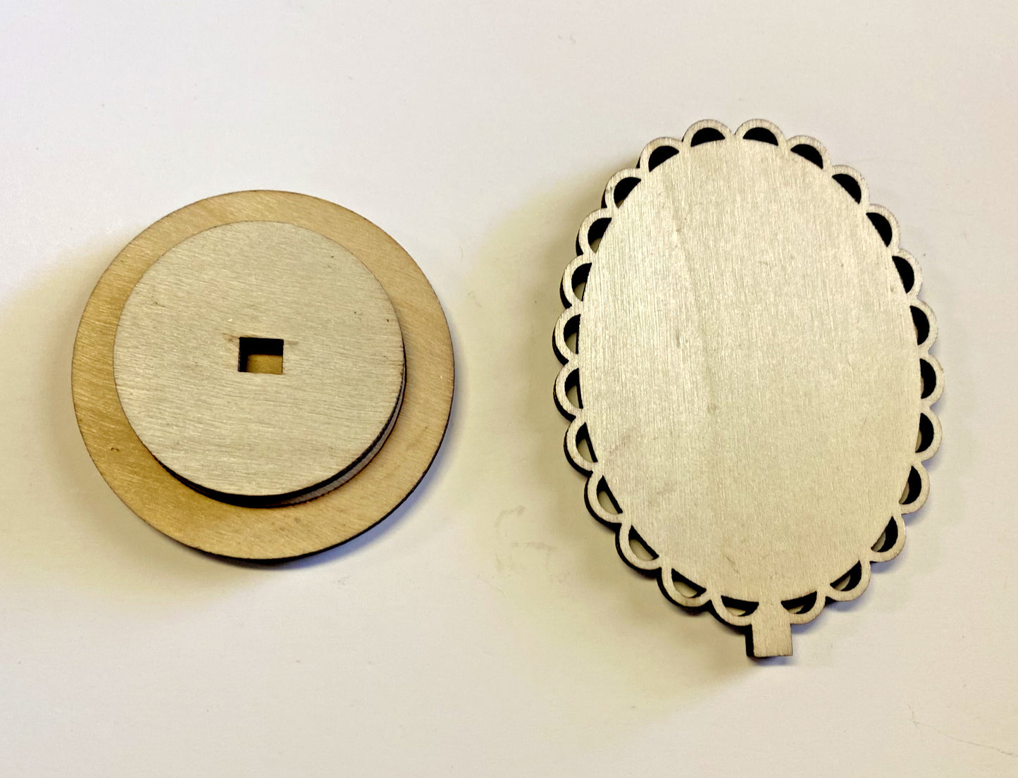 Our Lady of Guadalupe Scalloped 3.5" Wood Image, New #AB-299-R2 - Journeys of Faith