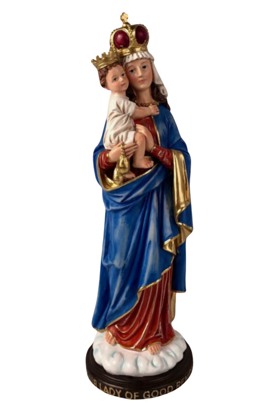 14 inch Our Lady of Good Remedy Statue hand made in Colombia - Journeys of Faith