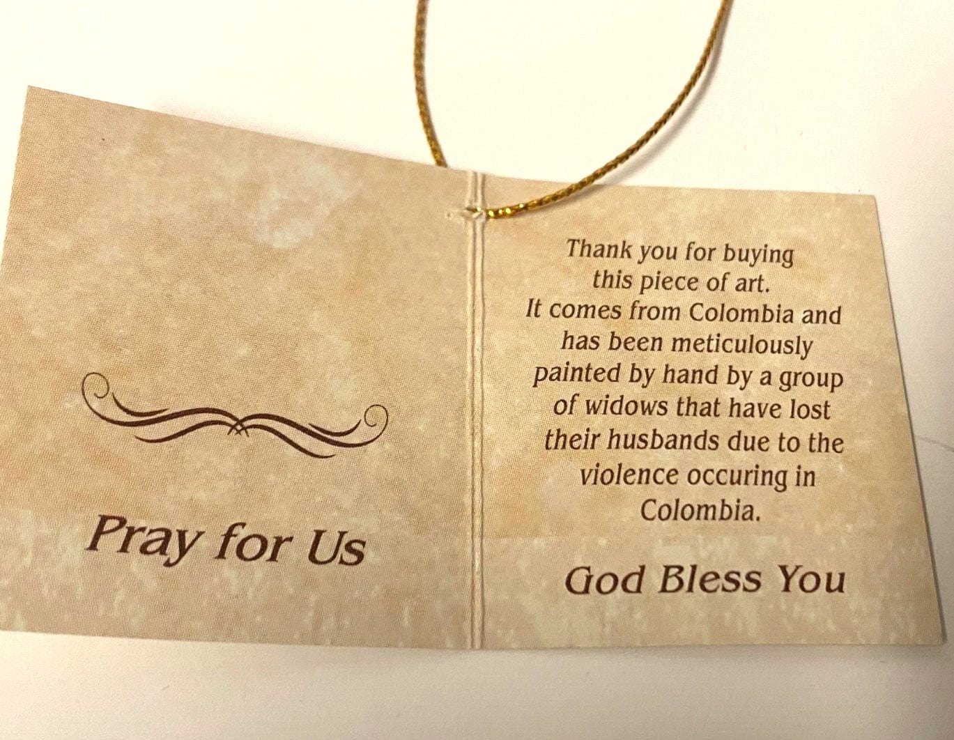 Hand-painted Our Lady Undoer of Knots 12-inch religious statue from Colombia, part of Christian collectibles and spiritual figures.