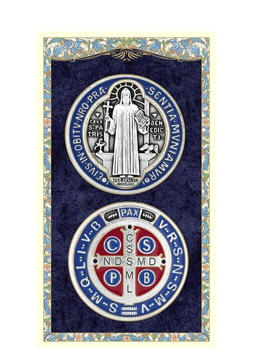 Saint Benedict the Symbolic Meaning of the Medal, Card, New #PC-30 - Bob and Penny Lord Journeys of Faith