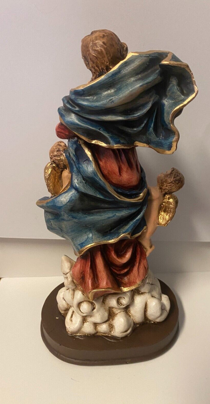 Our Lady Untier (Undoer)of Knots 8" Hand Painted Statue,New from Colombia #L041 - Journeys of Faith