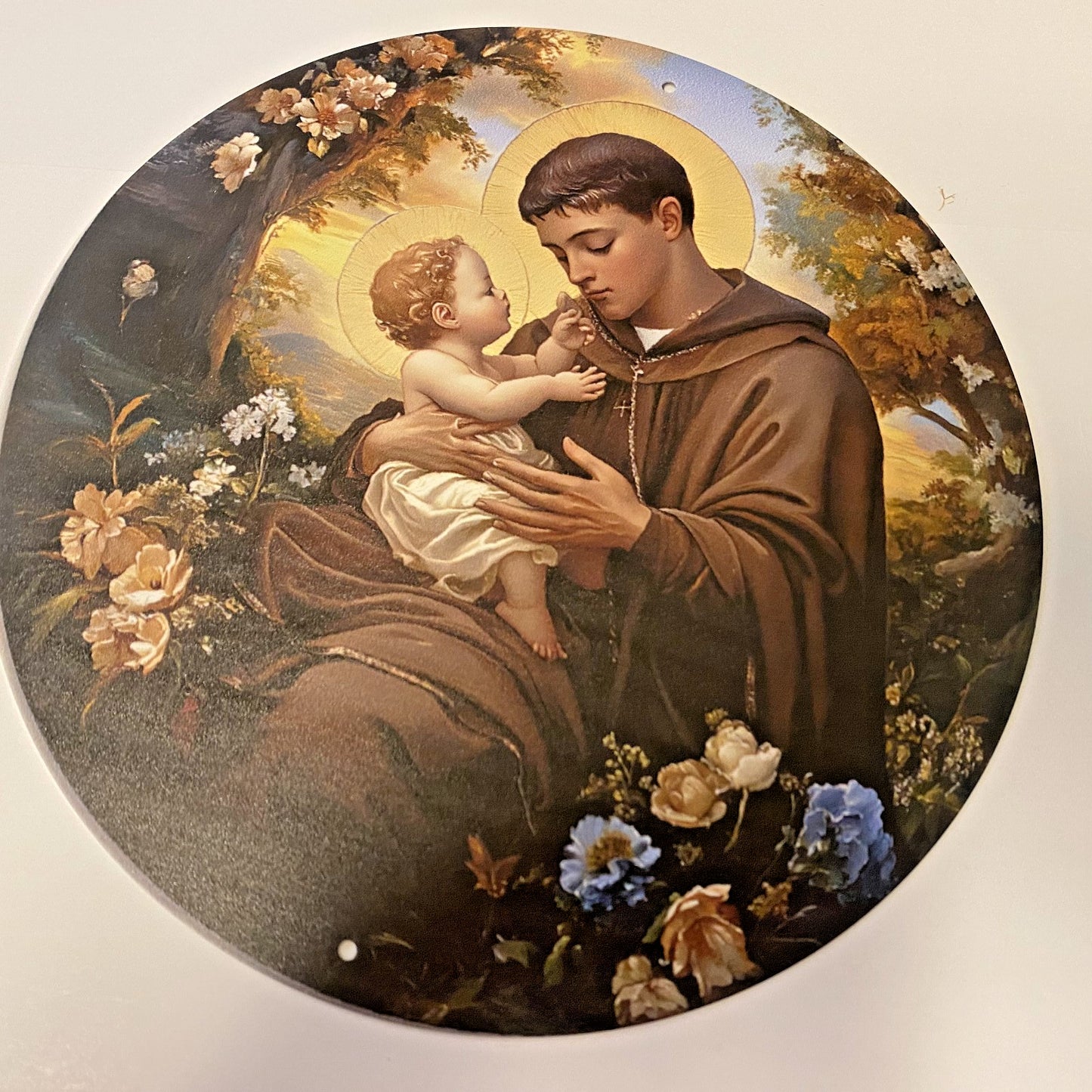 Saint Anthony Image Aluminum 8" Image, New #ALM-09-R2