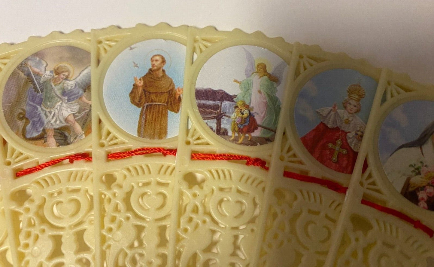 Saints Celluloid Panel Small Fan, New - Bob and Penny Lord Journeys of Faith