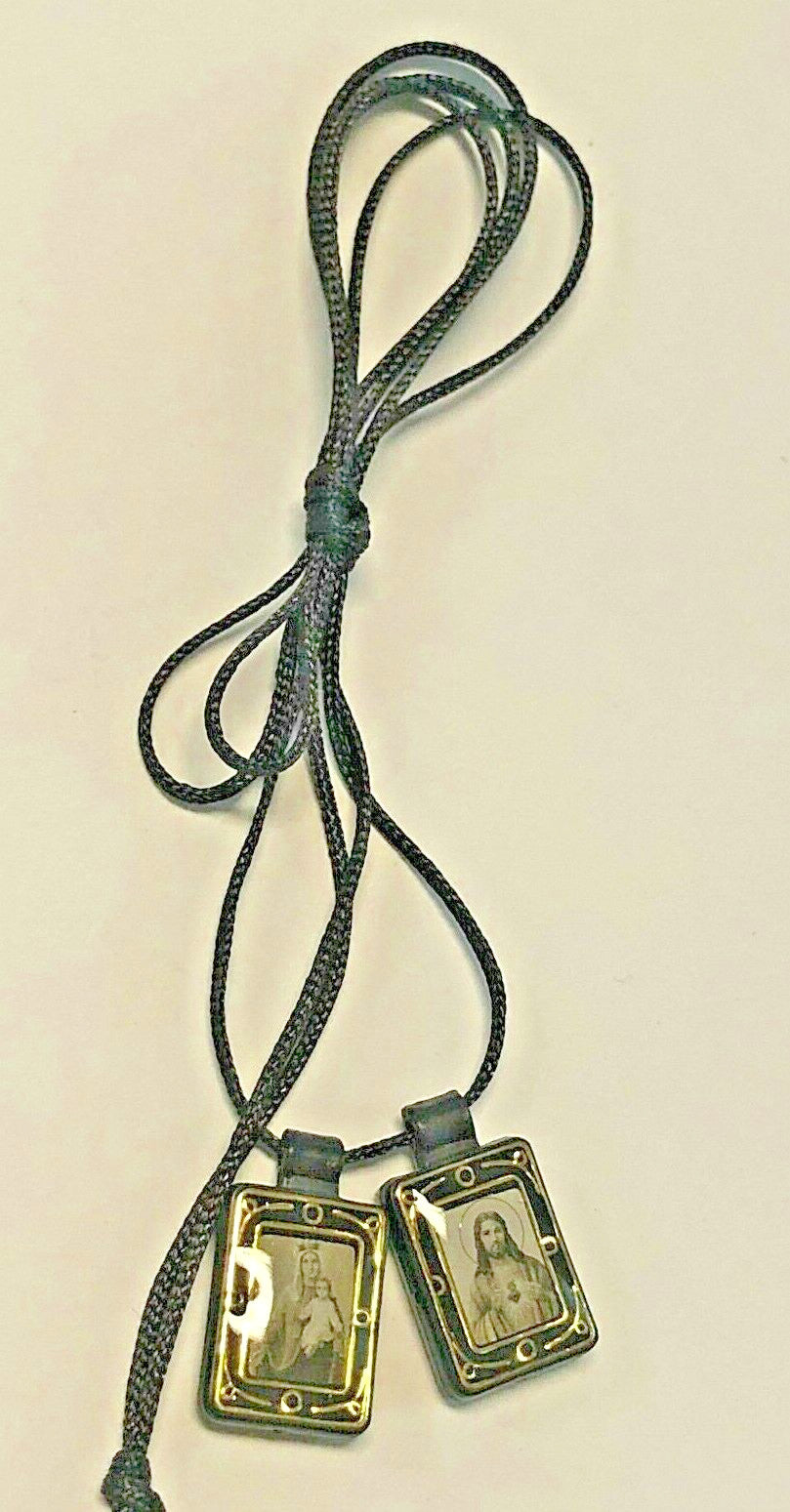 Our Lady of Mount Carmel & Sacred Heart Brown Scapular, New #MD-037