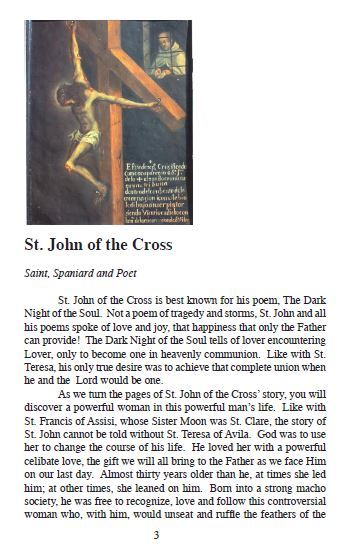 St John of the Cross Pamphlet/Minibook, by Bob and Penny Lord - Journeys of Faith