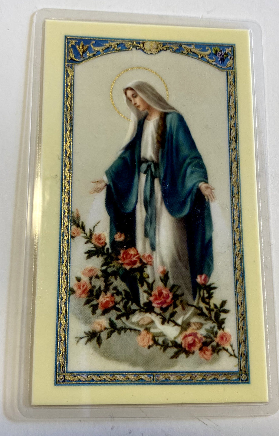 Our Lady of Grace"My Queen,My Mother" Laminated Prayer Card, New #PCL-50 - Journeys of Faith