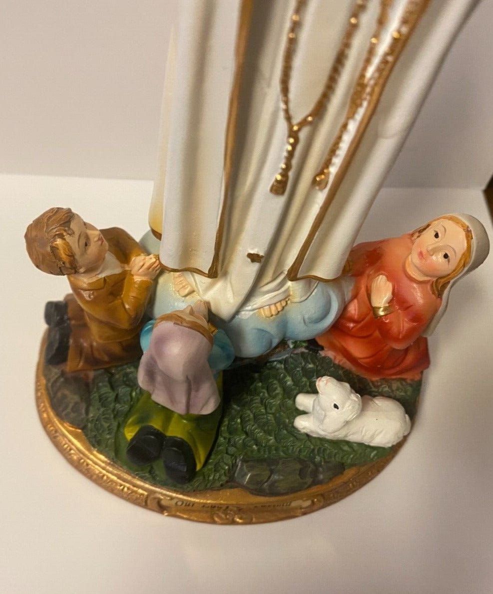 Our Lady of Fatima with Children 8" Statue, New - Bob and Penny Lord Journeys of Faith