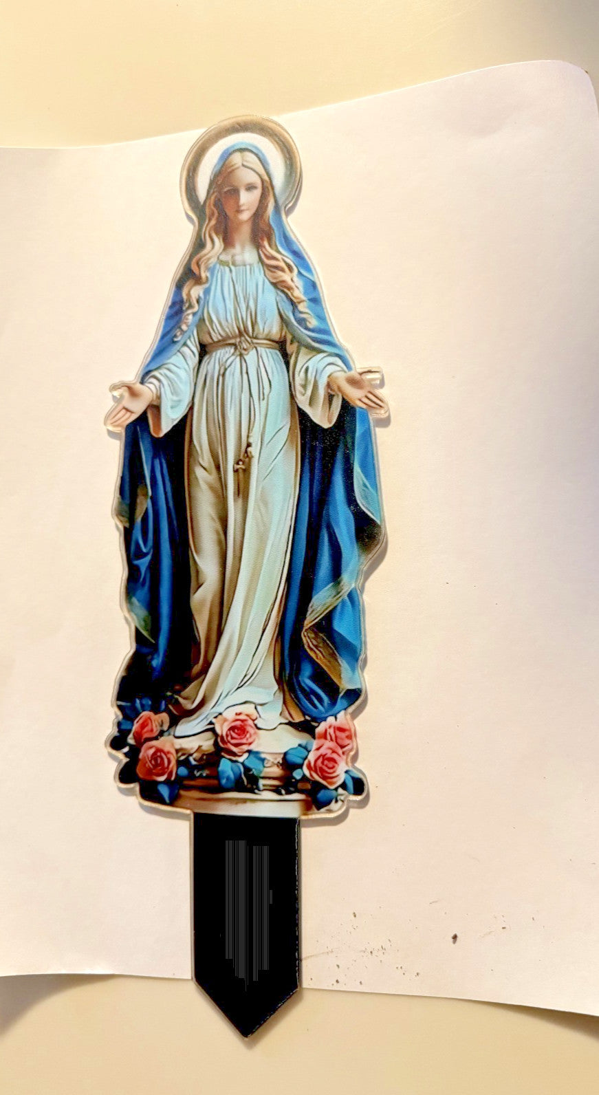 Blessed Mary Acrylic Garden Stake, New #ALM-022-R2