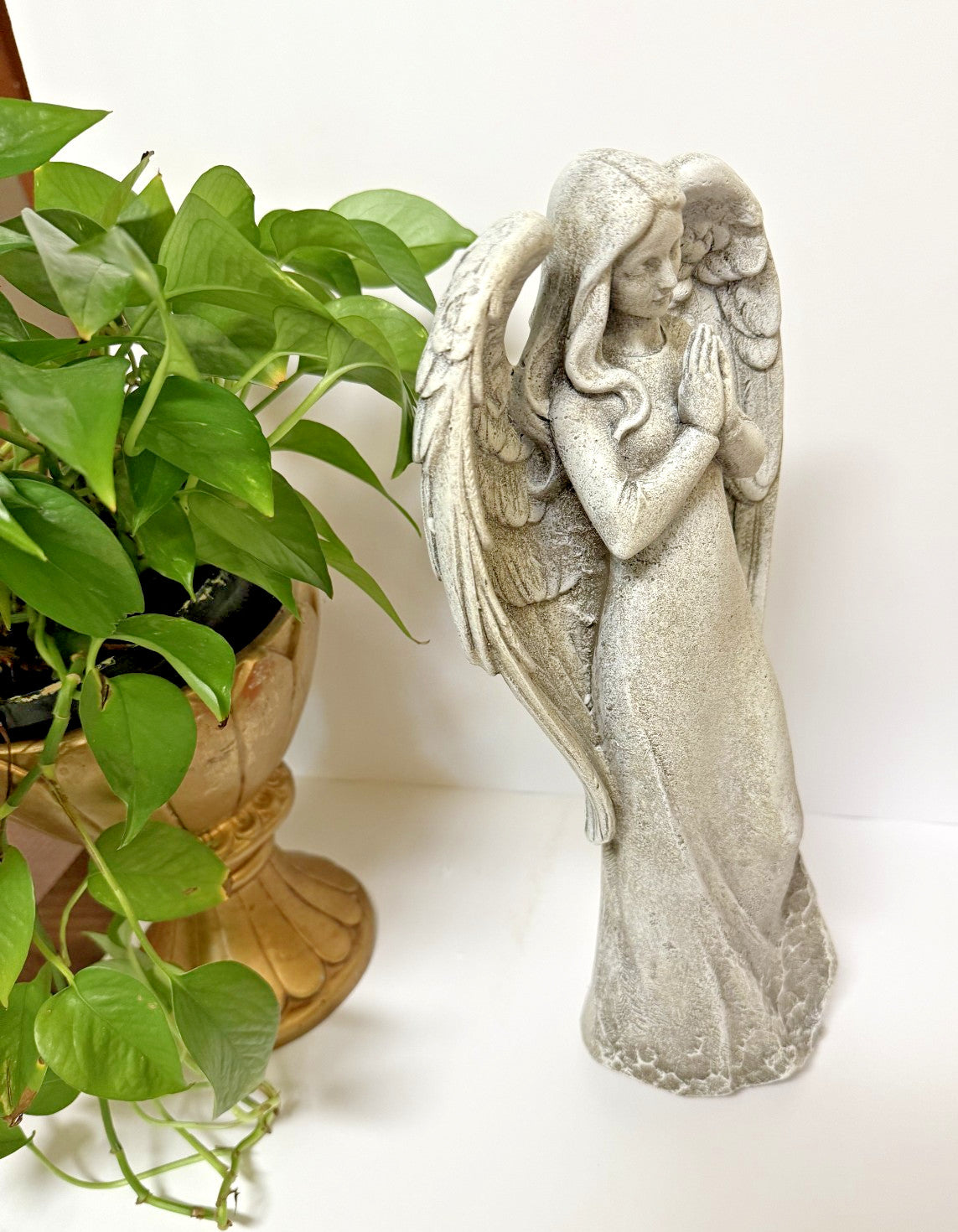 Praying Angel Garden Statue 14.5" New #RM-037