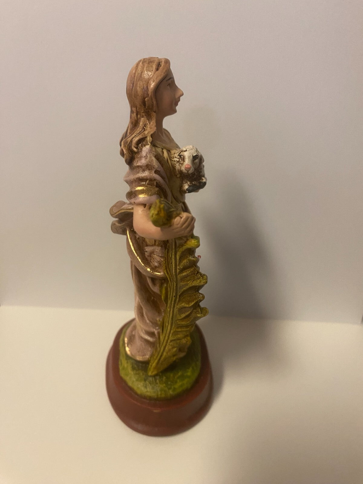 Saint Agnes 5.5" Statue, New From Colombia L012 - Journeys of Faith